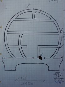 dessin du meuble Zen en carton