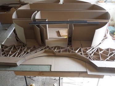 technique et structure du meuble Zen en carton